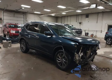 2016 Nissan Rogue Sl из США, поврежденный, VIN KNMAT2MV5GP670433
